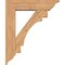 Ekena Millwork Merced Traditional Smooth Bracket w/ Offset Brace, Western Red Cedar, 7 1/2"W x 30"D x 36"H BKT0806X30X36MRC01SWR - alternate 2